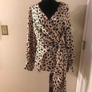 Great faux wrap blouse